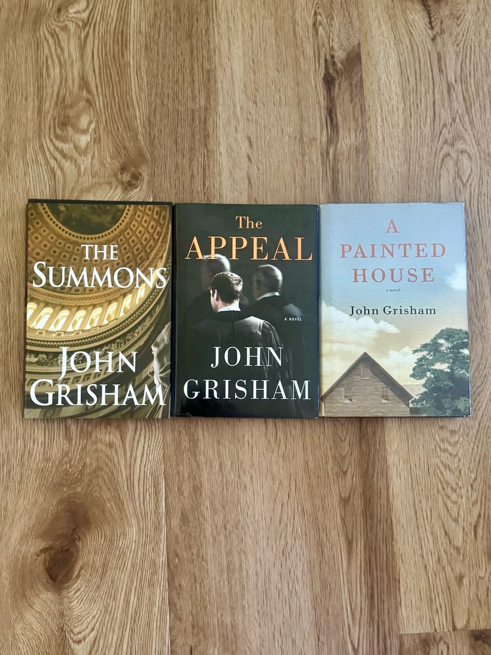 Lot of 3 John Grisham Hardback Books The Summons The Appeal A Painted House
